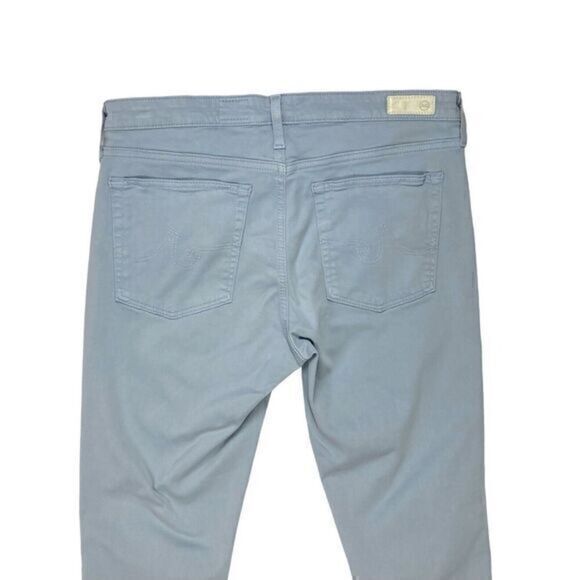 AG Adriano Goldschmied Pants Womens 30R Prima Crop Cigarette Light Blue Skinny - Picture 7 of 15